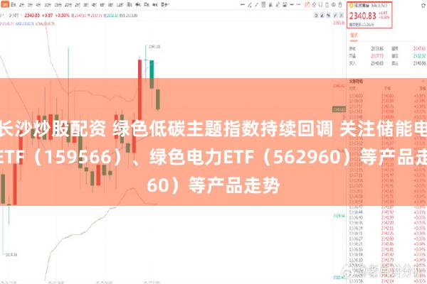 长沙炒股配资 绿色低碳主题指数持续回调 关注储能电池ETF（159566）、绿色电力ETF（562960）等产品走势