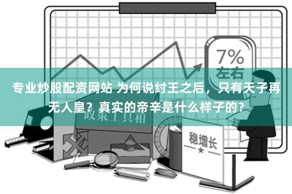 专业炒股配资网站 为何说纣王之后，只有天子再无人皇？真实的帝辛是什么样子的？