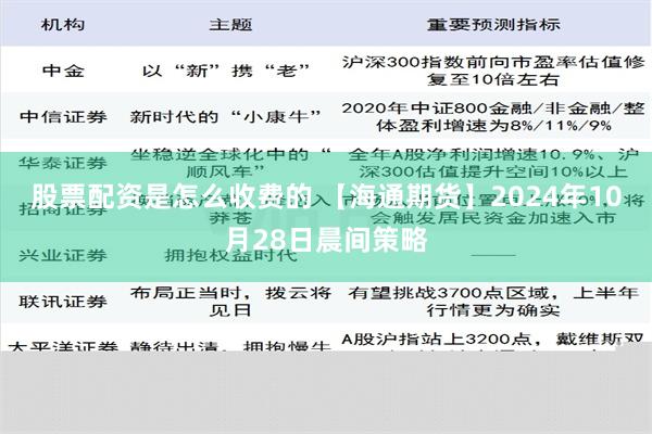 股票配资是怎么收费的 【海通期货】2024年10月28日晨间策略